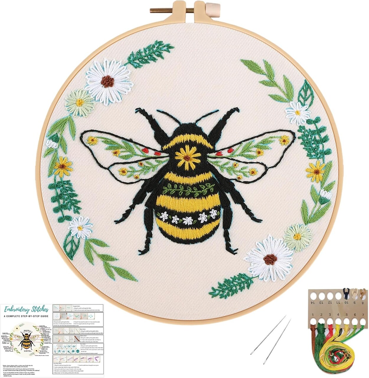 Embroidery Kits for Beginners, DIY Cross Stitch Starter Craft Kit